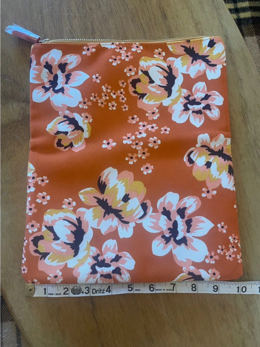 Rachel‎ Pally Zahara Reversible Floral Mustard Folding Clutch NWOT